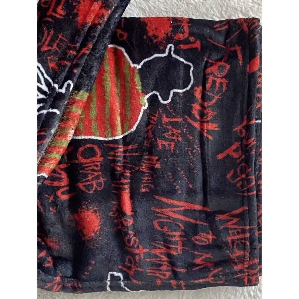 Nightmare on Elm Street Freddy Krueger Silk Touch Throw Blanket 50 X‎ 70” NEW